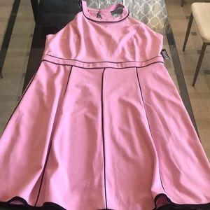New York & Co pink and black dress
